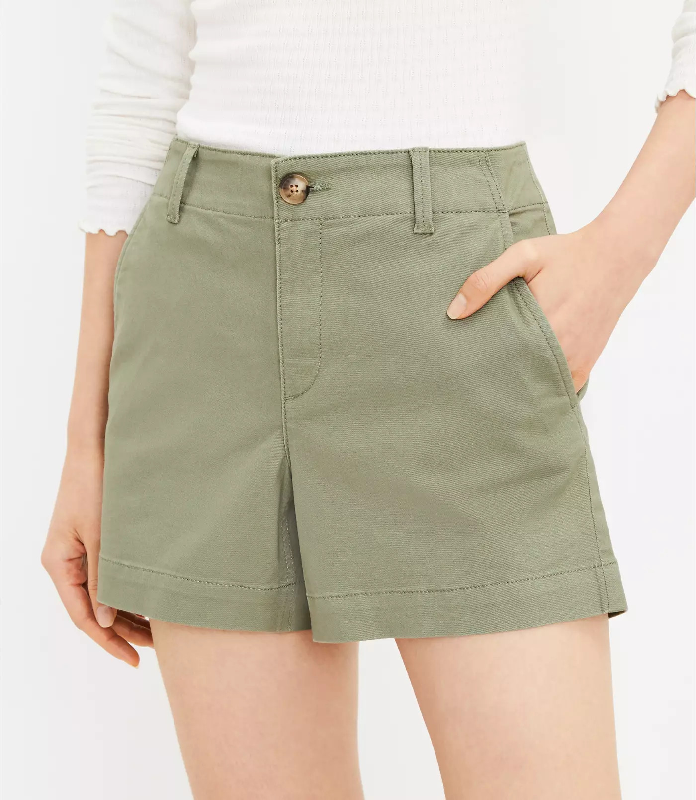 Monroe Chino Shorts | LOFT | LOFT