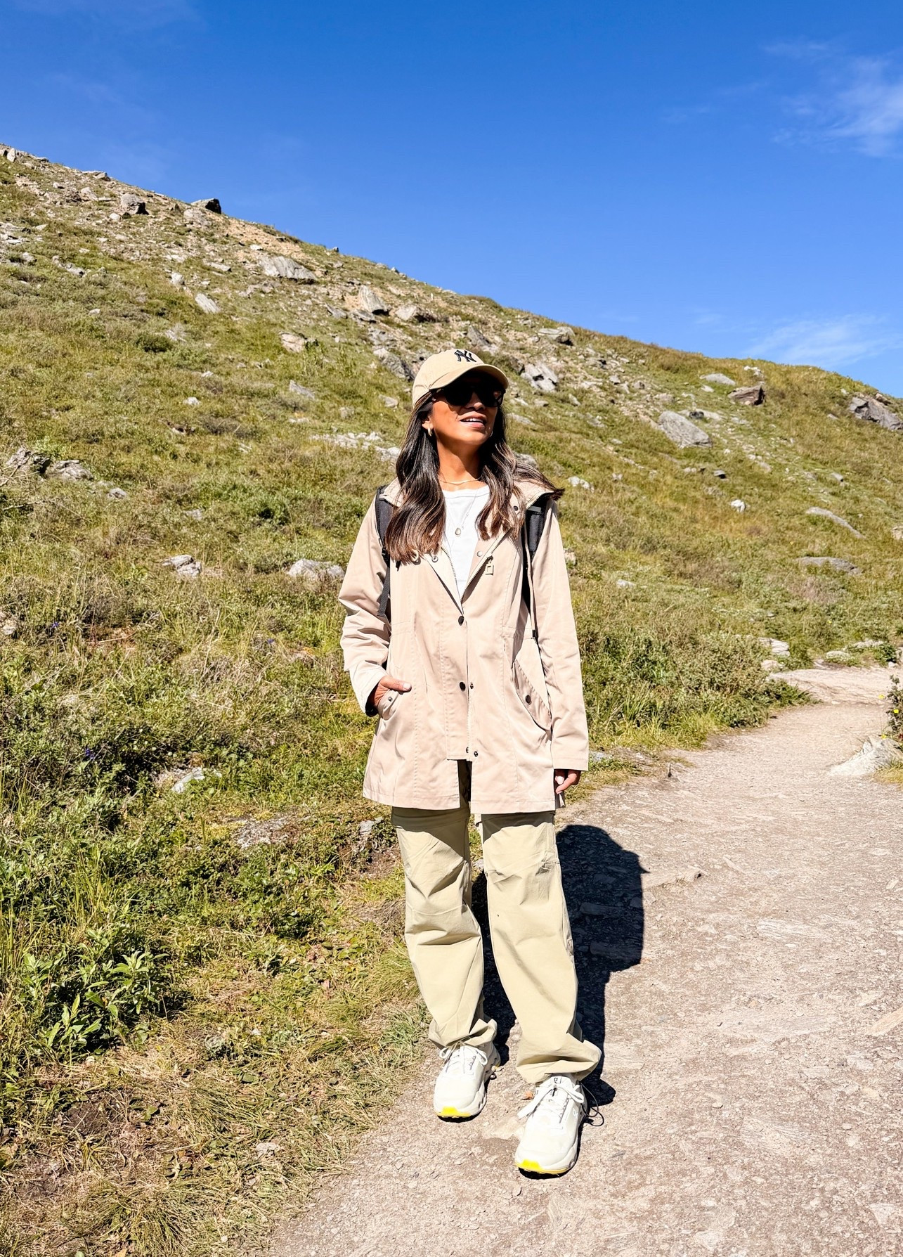 What I wore to Alaska on an easy hike

I’m 5’2” 118#ish for reference 
White tee in small tts(pack of 6)
Waterproof rain jacket in small tts.
Hiking pants -converts  to shorts in small tts.
Waterproof hiking sneakers fit tts
Linked everything I wore for an easy hike here in Alaska-great for your next Alaska cruise excursion. 
Hiking outfit, Amazon finds, over 50 style, midlife fashion, petite fashion,midlife women, affordable fashion, fashion over40, cruise excursion outfit.

#LTKOver40 #LTKTravel #LTKPetite