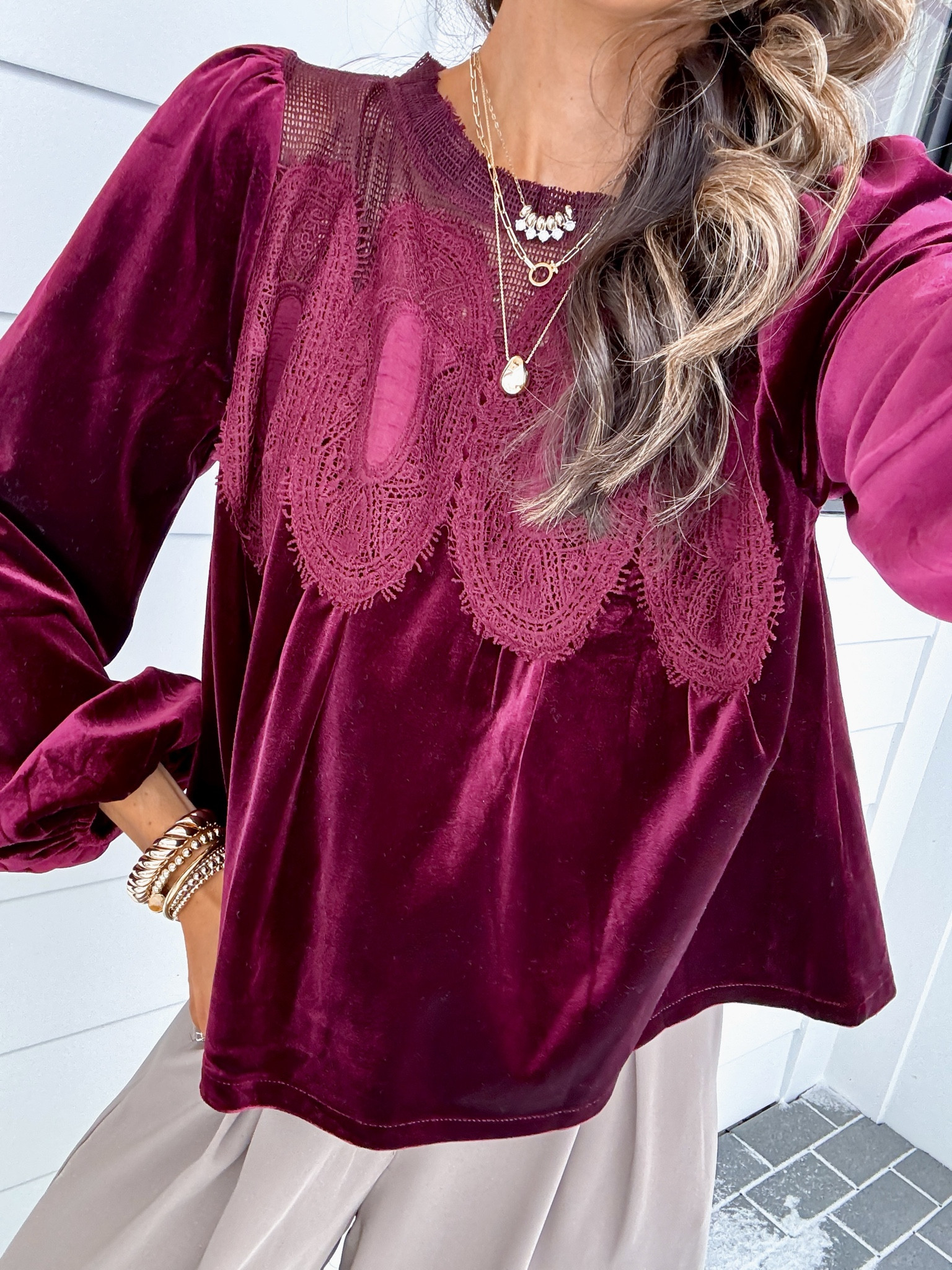 Wearing a size small top and size xsmall work pants. Waist is elastic. 

Holiday workwear | work top | trousers | Christmas outfit | holiday outfit | church outfit | work pants | cyber week | black Friday 

#LTKWorkwear #LTKCyberWeek #LTKHoliday