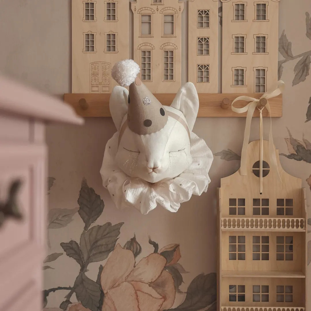 Cat Circus Linen Wall Hanging - Handmade Nursery Wall Decor, Baby Room Decoration, Boho Kids Wall... | Etsy (US)