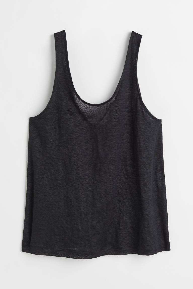 Linen Jersey Tank Top | H&M (US + CA)