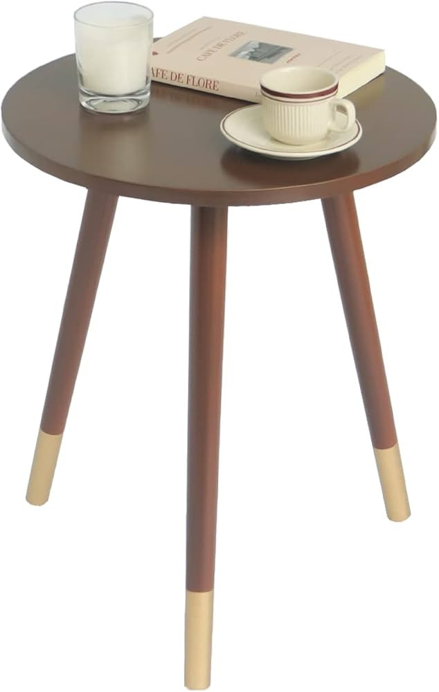 AWASEN Small Side Table, Modern End Table Round, Coffee Table for Bedroom Living Room Small Space... | Amazon (US)