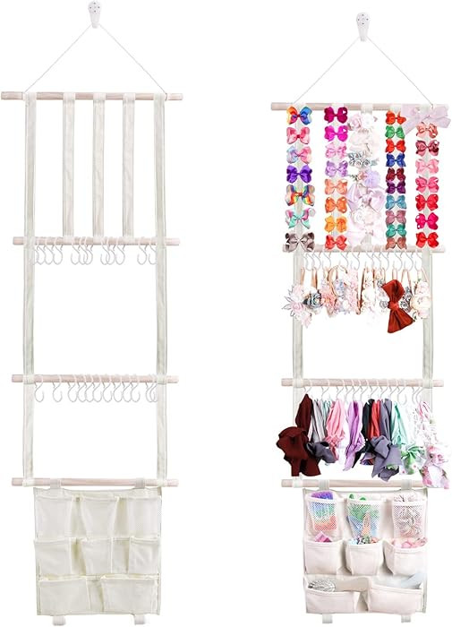 OOSAKU Headbands Holder for Girls Baby Hair Accessories Organizer Storage Wall Hanging Decor for ... | Amazon (US)
