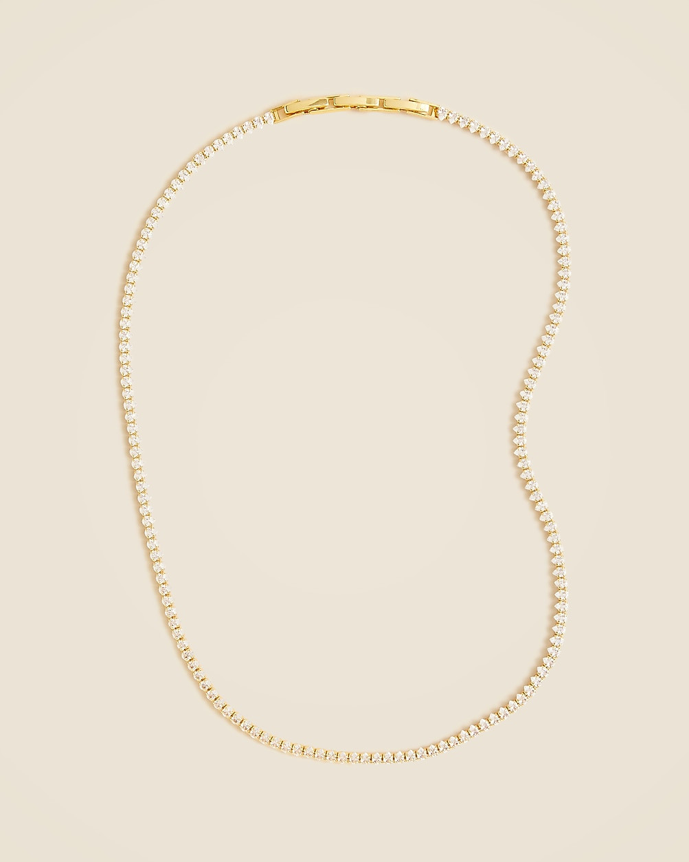 Teardrop cubic zirconia bezel-set tennis necklace | J. Crew US