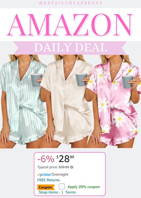 Amazon deal on these cute pajama sets!

#LTKStyleTip #LTKSaleAlert #LTKFindsUnder50