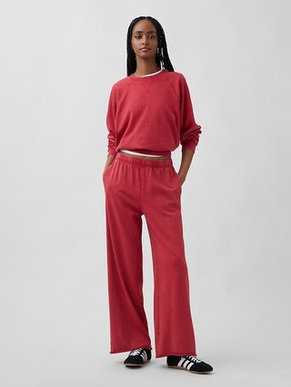 VintageSoft Terry Wide-Leg Sweatpants | Gap (US)