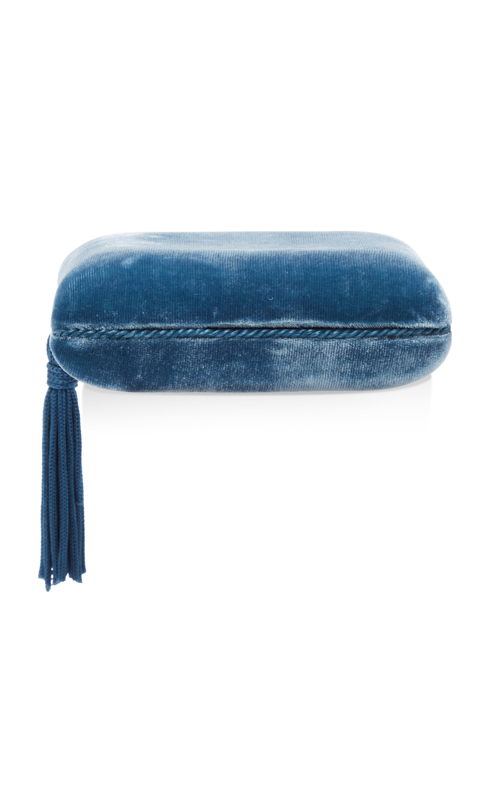 Sophie Bille Brahe - Women's Tasseled Velvet Jewelry Box - Blue - OS - Moda Operandi - Gifts For Her | Moda Operandi (Global)