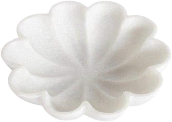 Amazon.com: PUSHPA EXPORTS Handcrafted Marble Decorative Bowl Ripple Marble Bowl White Marble Flo... | Amazon (US)