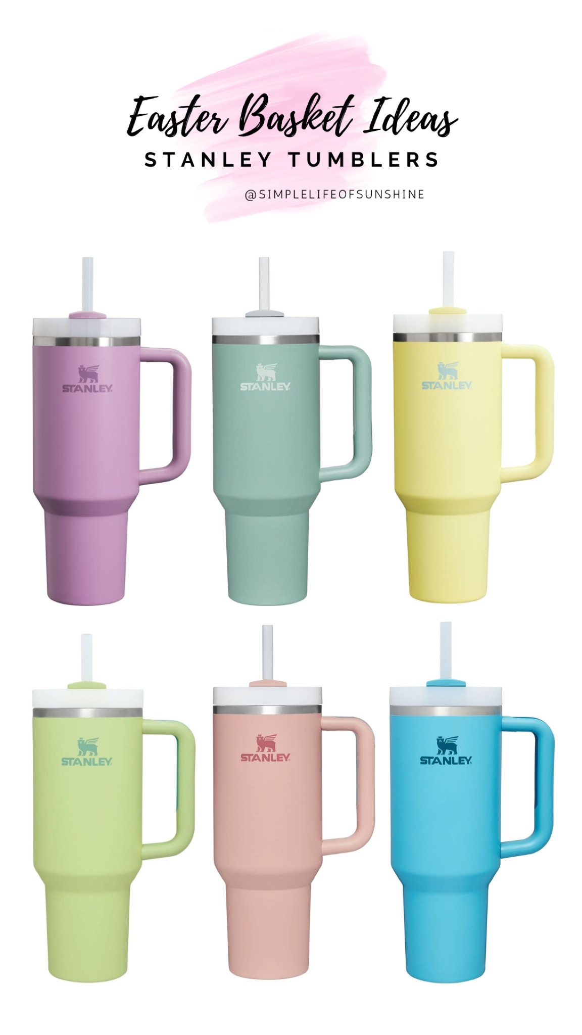 Pastel Stanley Tumblers. Perfect for an Easter Basket Stuffer.

#LTKSeasonal #LTKSpringSale #LTKkids