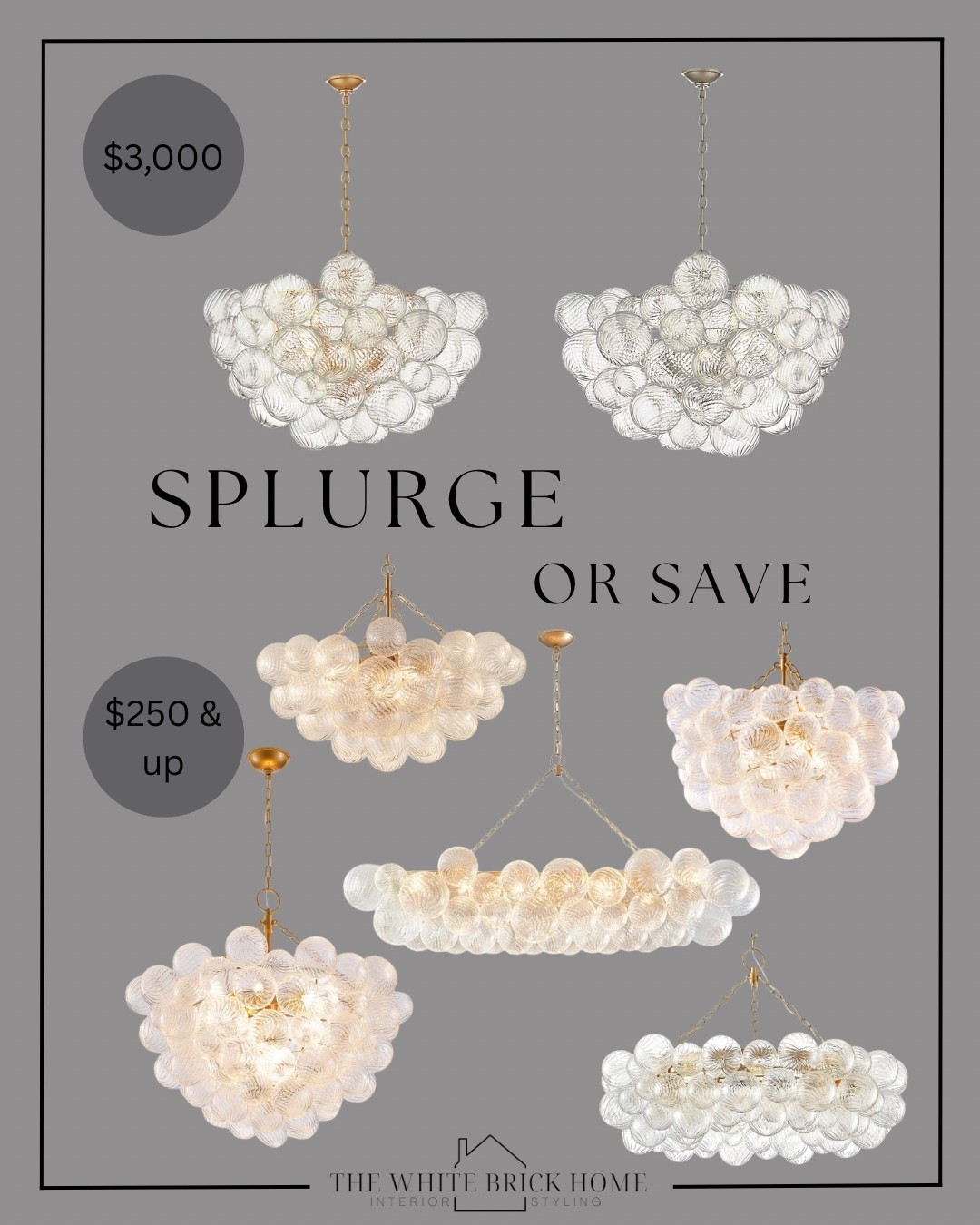 Rounding up stunning bubble chandelier options from Amazon and Wayfair that are a fraction of the price of this designer one - all of these lighting options would be fantastic for a dining room! 

Chandelier, bubble light, bubble chandelier, glass chandelier, brass light fixture, light fixture, home decor, home design, lighting, home finds, wayfair, Amazon, affordable chandelier, affordable chandelier brass

#LTKHome #LTKSeasonal #LTKSaleAlert