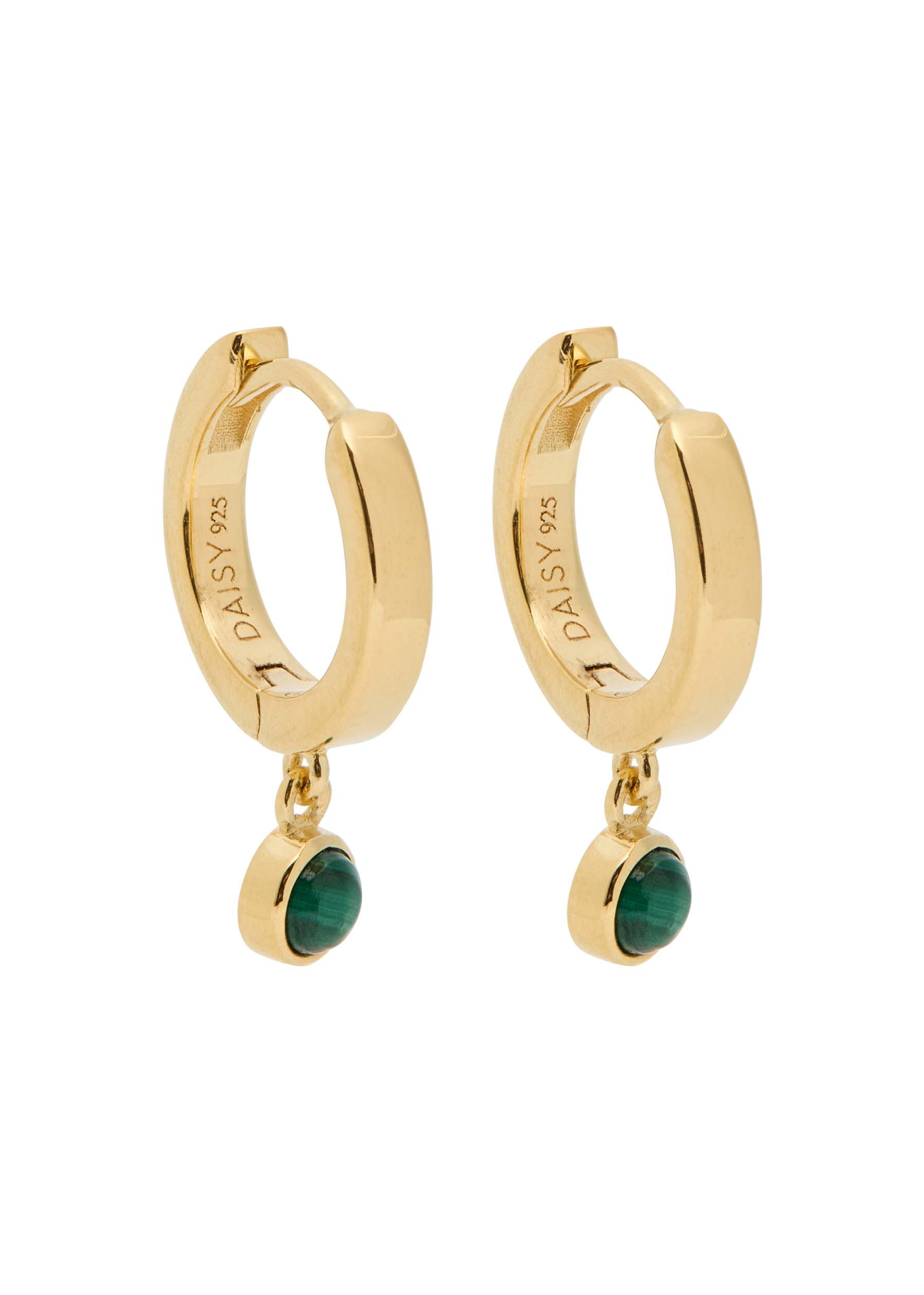 Healing Stone 18kt gold-plated hoop earrings | Harvey Nichols