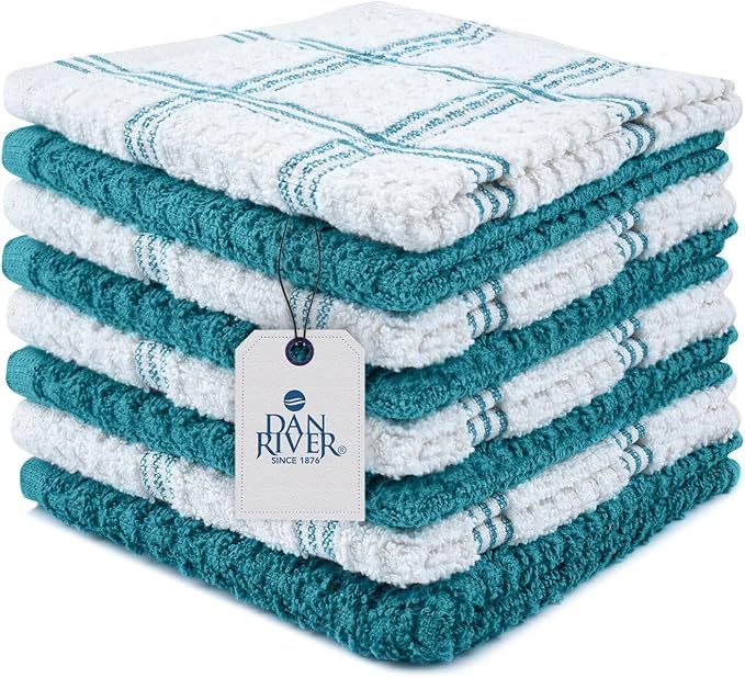 DAN RIVER Dish Towels for Kitchen | Cotton Dish Towels | Tea Towels for Kitchen | Dish Rags | Dis... | Amazon (US)