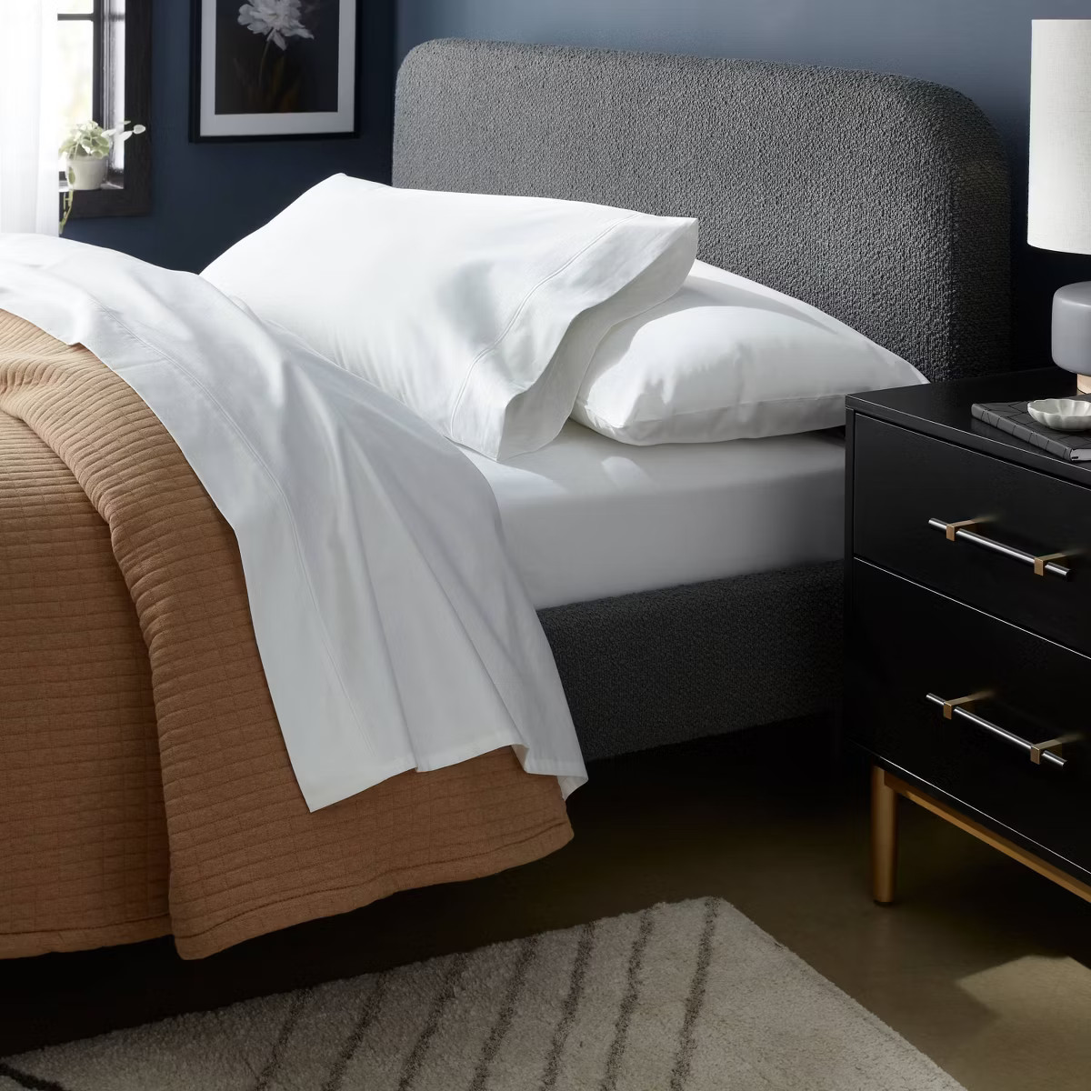 Queen 800 Thread Count 4pc Hotel Collection Sheet Set Single Baratta White - Threshold™ | Target