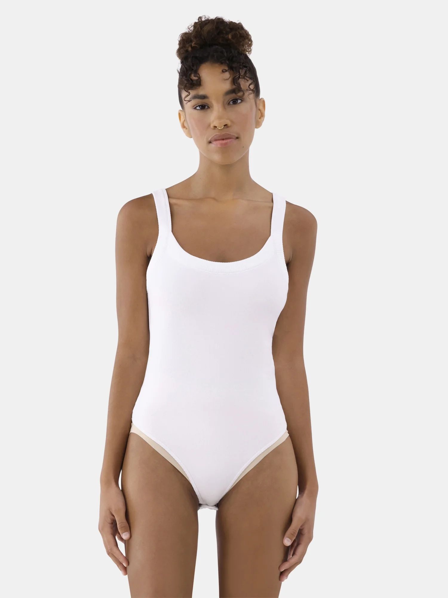 No Boundaries Seamless Tank Bodysuit, Women’s and Women’s Plus | Walmart (US)