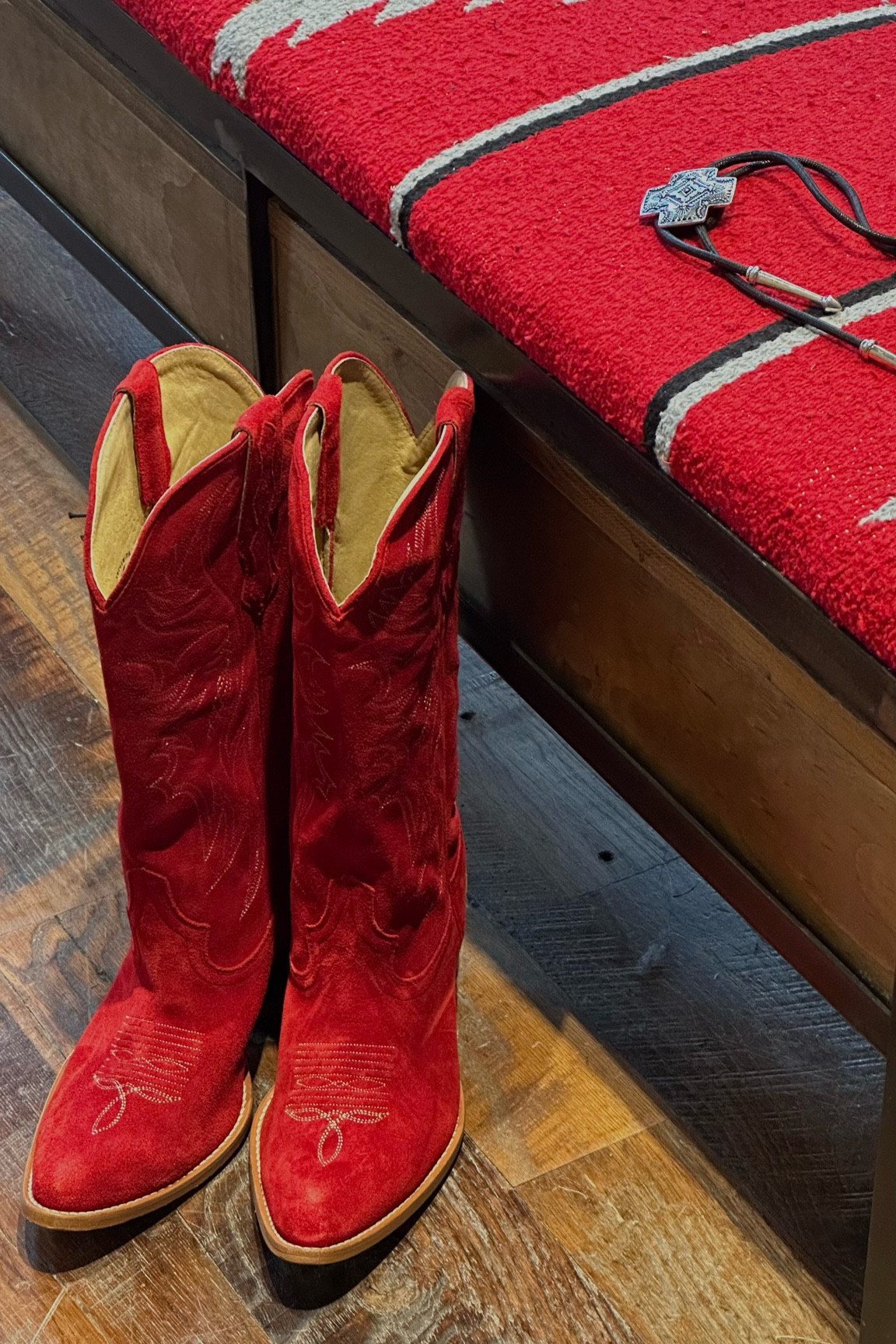 red cowboy boots 

#LTKParties #LTKStyleTip #LTKShoeCrush