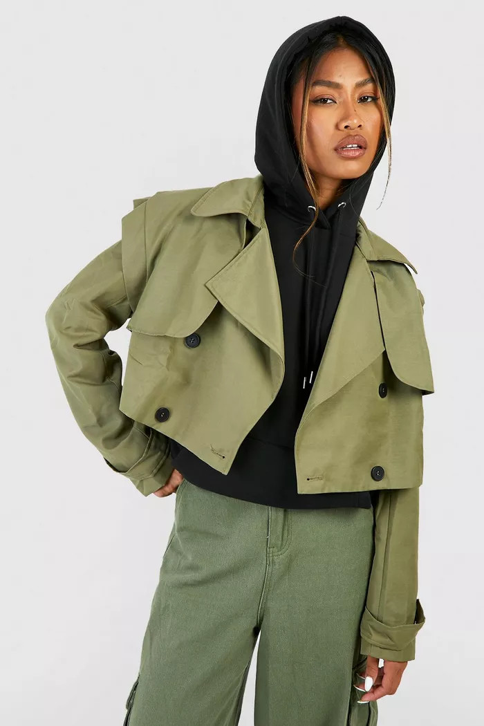 Short Trench Coat | Boohoo.com (US & CA)