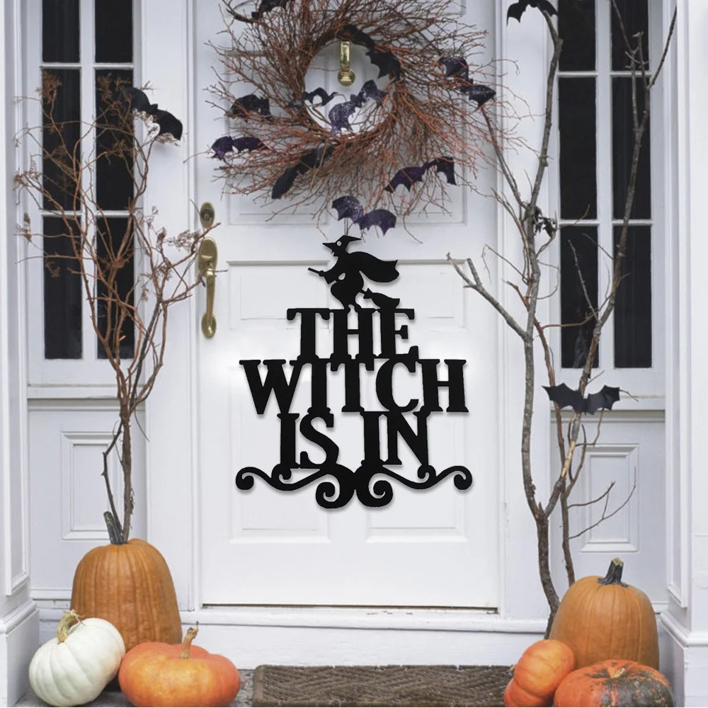 Cotonie Halloween Non-woven Door Hanging Decor Haunted House Home Party Decor | Walmart (US)