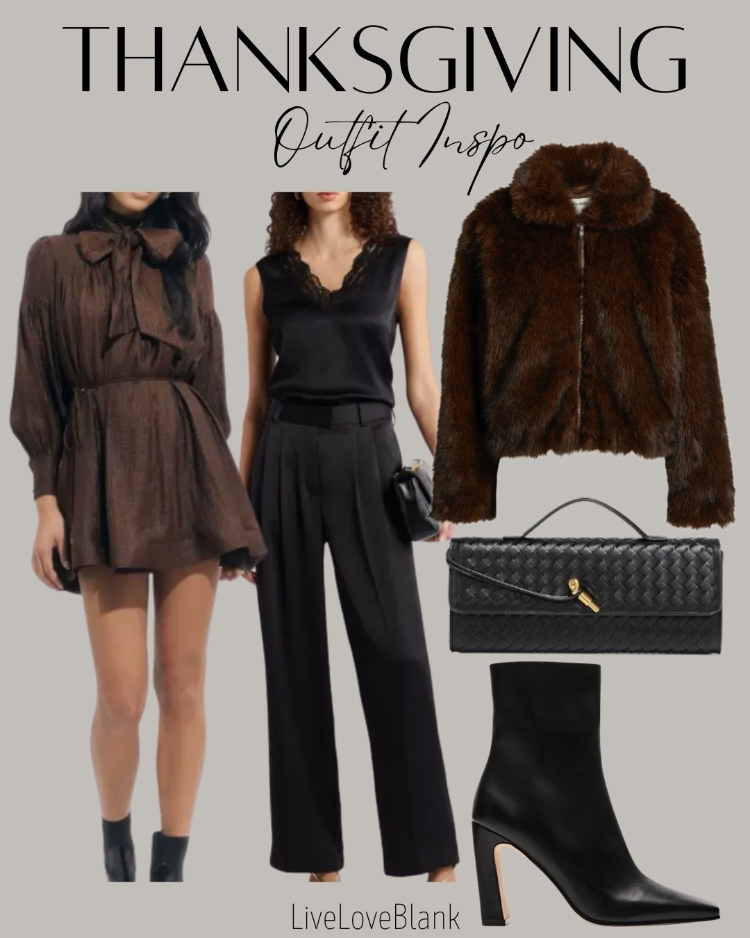 Thanksgiving outfit inspo
Dressy outfit inspo
Amazon purse and boots
Faux fur coat 

#LTKSeasonal #LTKHoliday #LTKSaleAlert