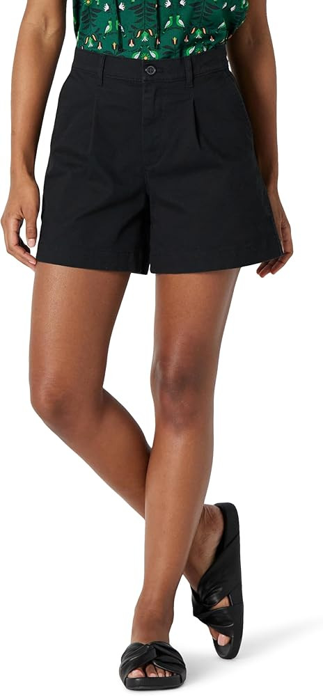 Amazon Essentials Women's High-Rise Relaxed-Fit A-line Elastic Back Shorts | Amazon (UK)