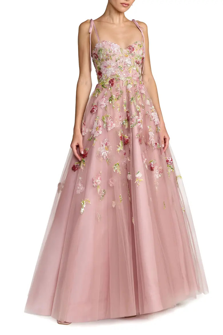 Floral Embellished Tulle Ballgown (Women) | Nordstrom | Nordstrom