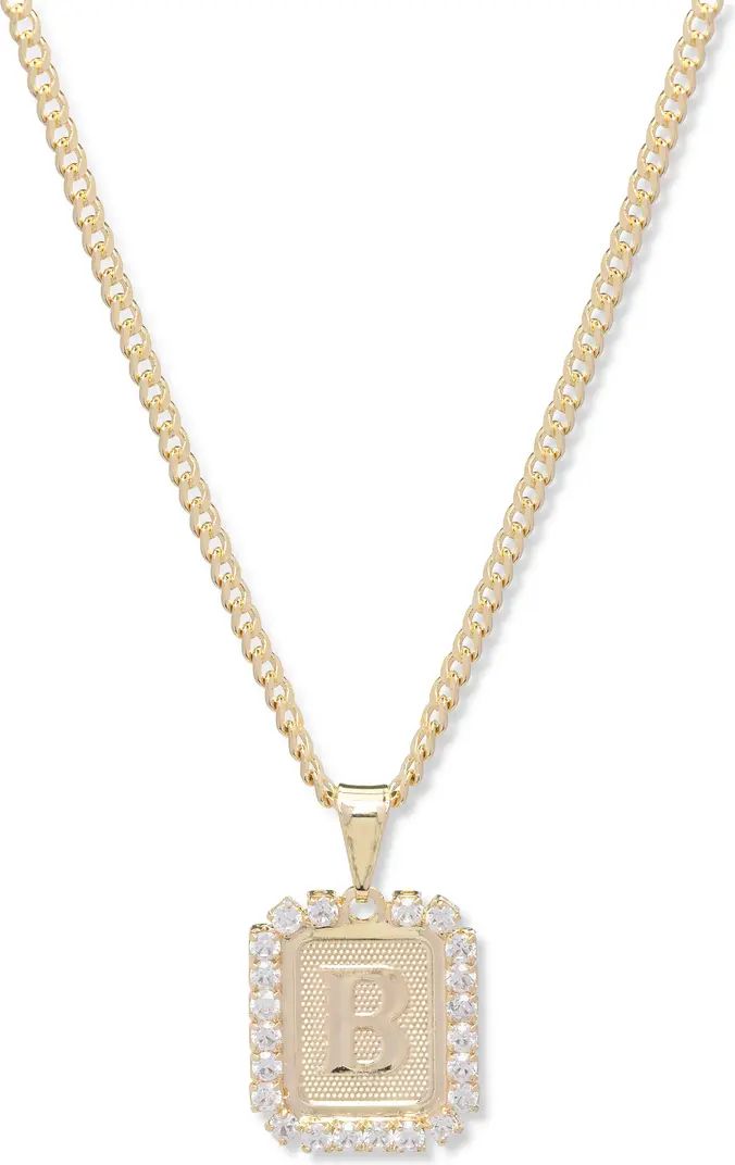 Royal Initial Card Necklace | Nordstrom