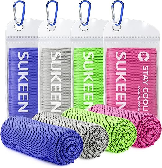 Sukeen Cooling Towel for Neck and Face (40"x12"), Microfiber Bulk Cooling Towels for Athletes Coo... | Amazon (US)