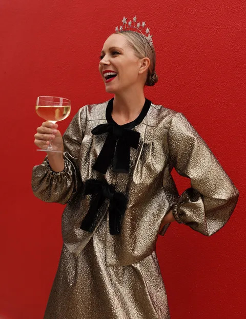 Lurex Party Jacket | Boden UK