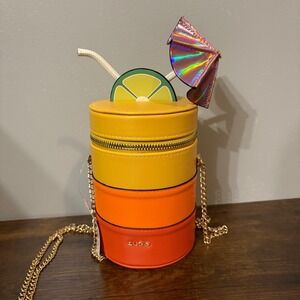 NWT ALDO Orange Yellow Tropical Cocktail Crossbody Bag For Summer | Poshmark