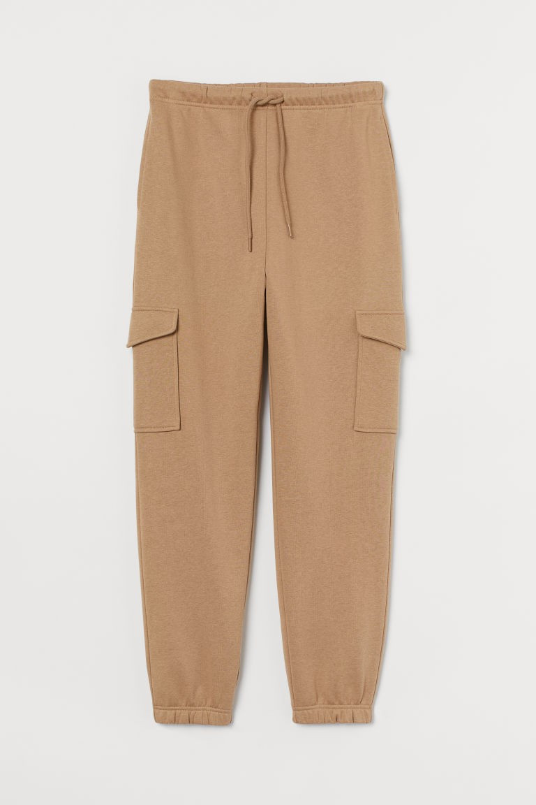 H & M - Cargo Joggers - Beige | H&M (US + CA)