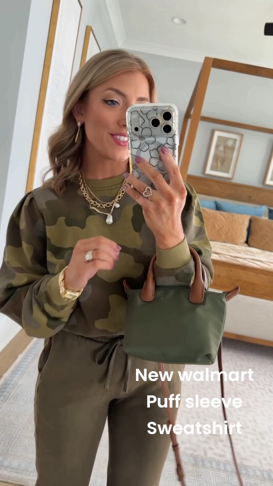 CAMO is having a moment and this new Walmart fashion outfit is SO cute! 🌿🤎 I love this cropped camo sweatshirt paired with the olive wide-leg pants for an easy monochromatic look with just enough print. Add a little crossbody bag + neutral clogs and you have the cutest comfy fall outfit!

This is exactly the kind of Walmart outfit I love — comfortable enough for everyday but still looks completely put together. Such good affordable fall fashion finds!

#walmartfashion #walmartfinds #walmartnewarrivals #walmartstyle #walmartoutfit #camofashion #camooutfit #fallfashion #falloutfit #olivegreen #comfyoutfit #affordablefashion #casualstyle #momstyle #outfitinspo

#LTKootd #LTKPetite