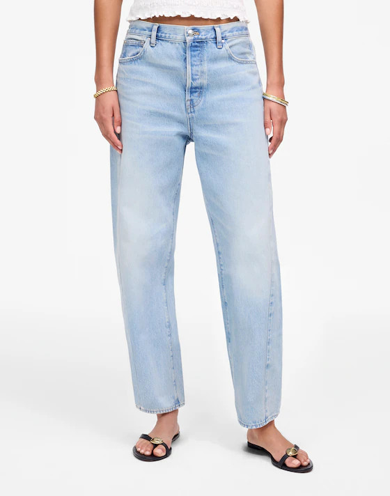 Pieced Barrel-Leg Jeans | Madewell