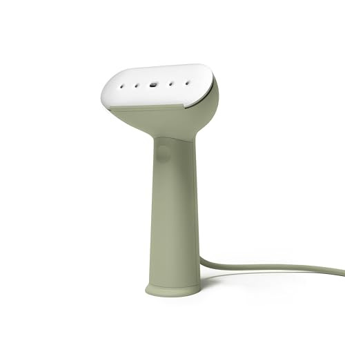 Steamery Handheld Clothes Steamer Cirrus 3, 1200W, US Plug, Heated Ironing Plate, Fast Heat Up, Garment Wrinkle Remover, Green | Amazon (US)