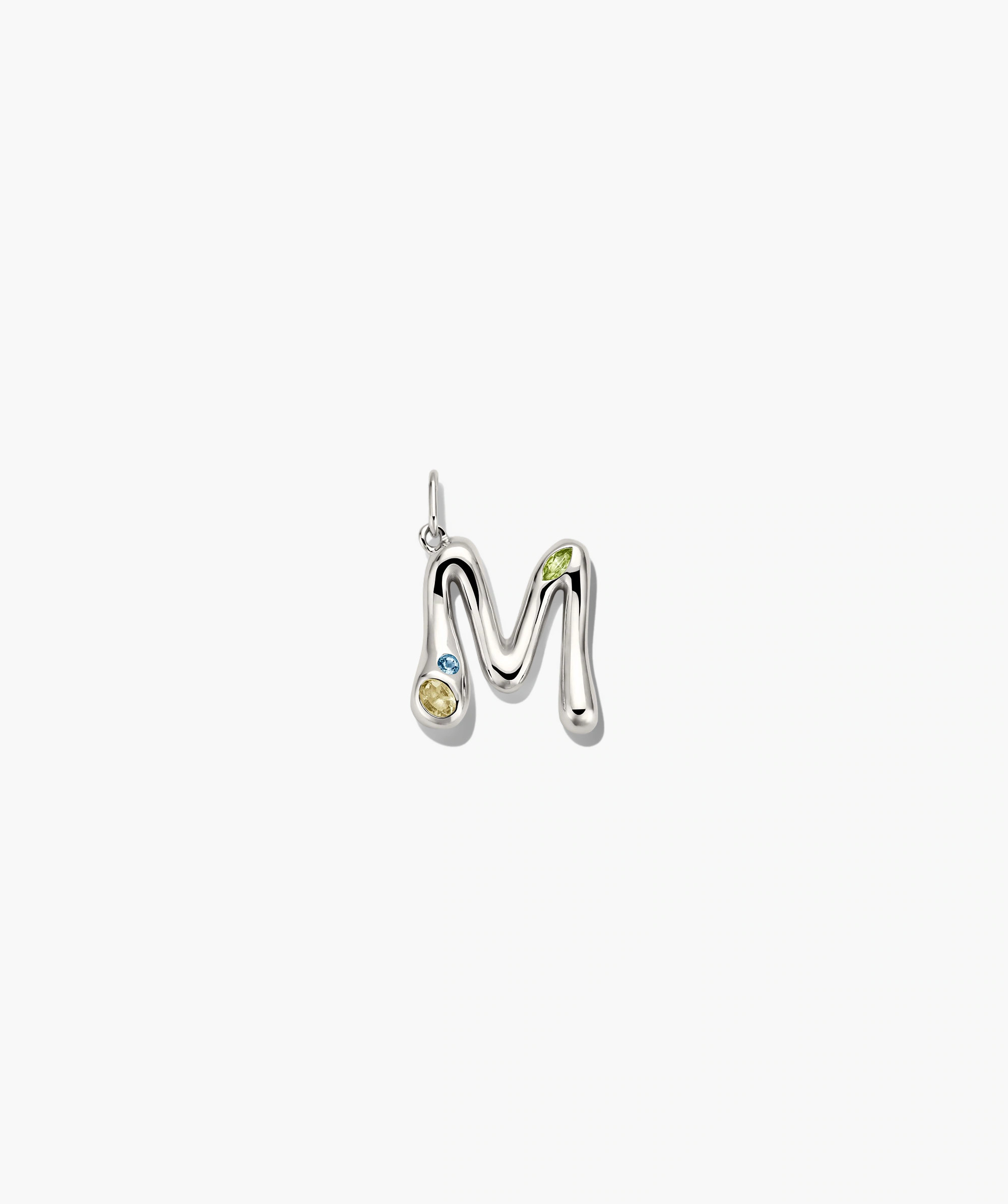 Organic Dôme Liquid Letter Pendant | Mejuri Fine Crew