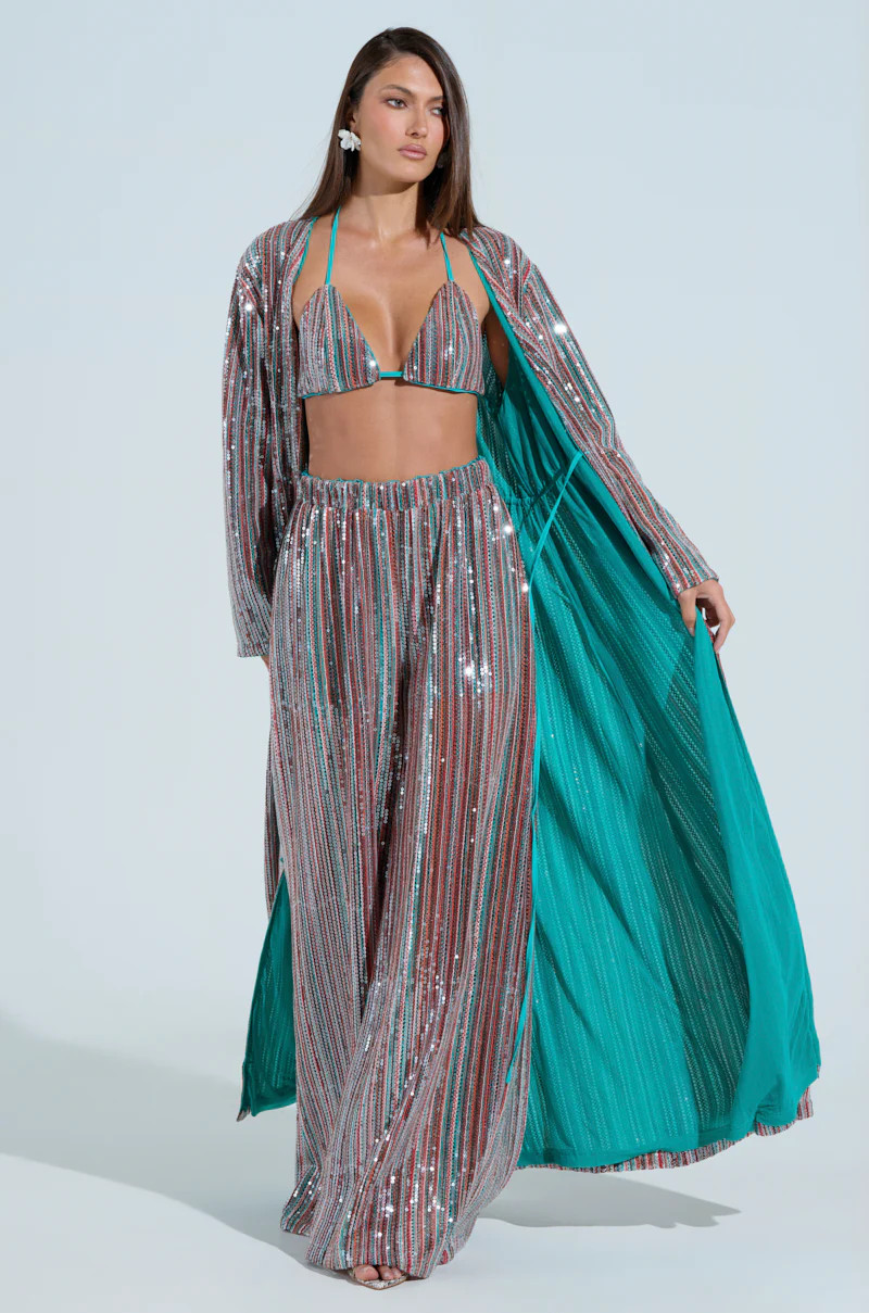 TAYLOR SEQUIN WIDE LEG PANTS | AKIRA