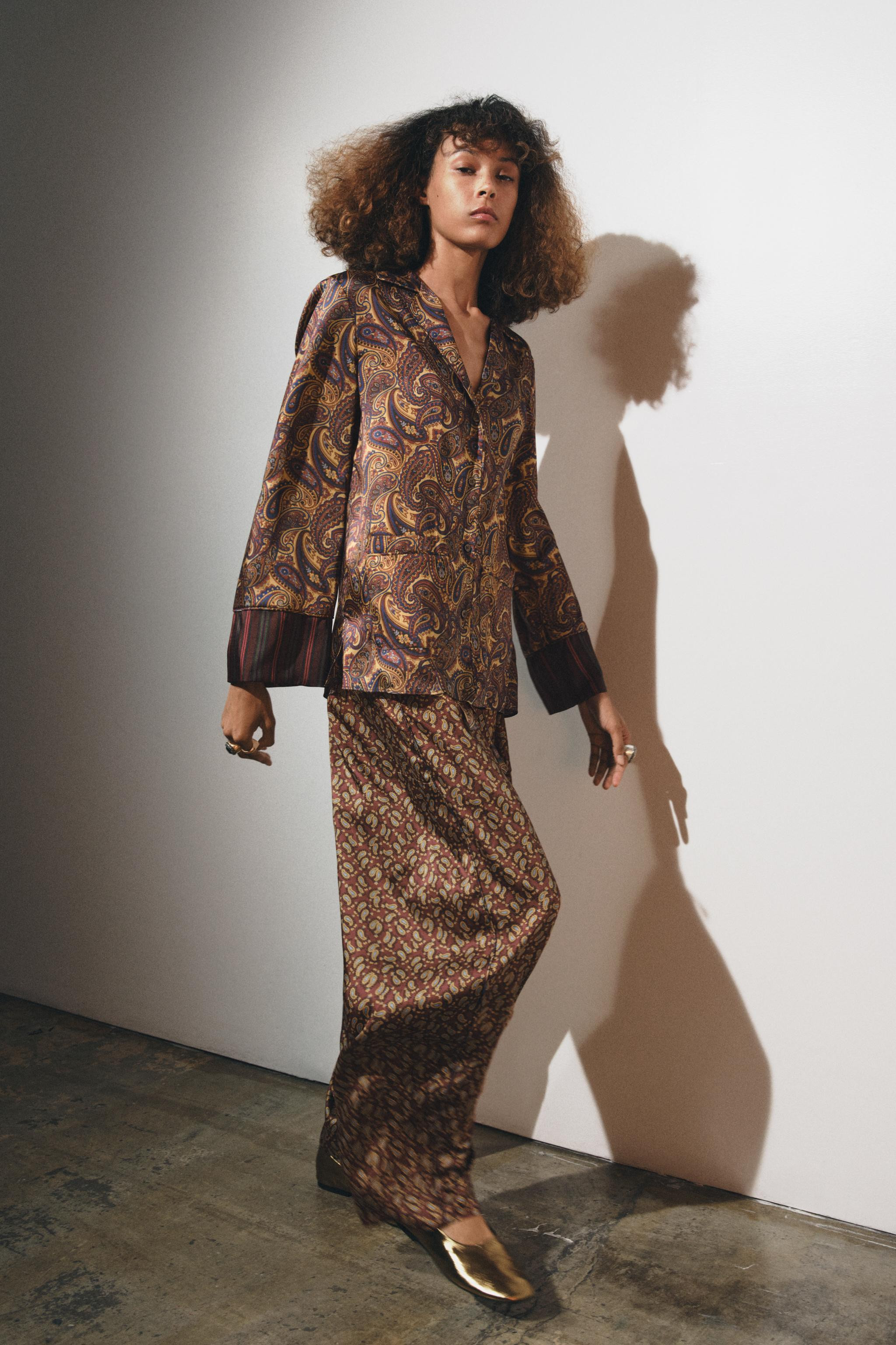 PAISLEY PAJAMA SHIRT ZW COLLECTION | Zara US