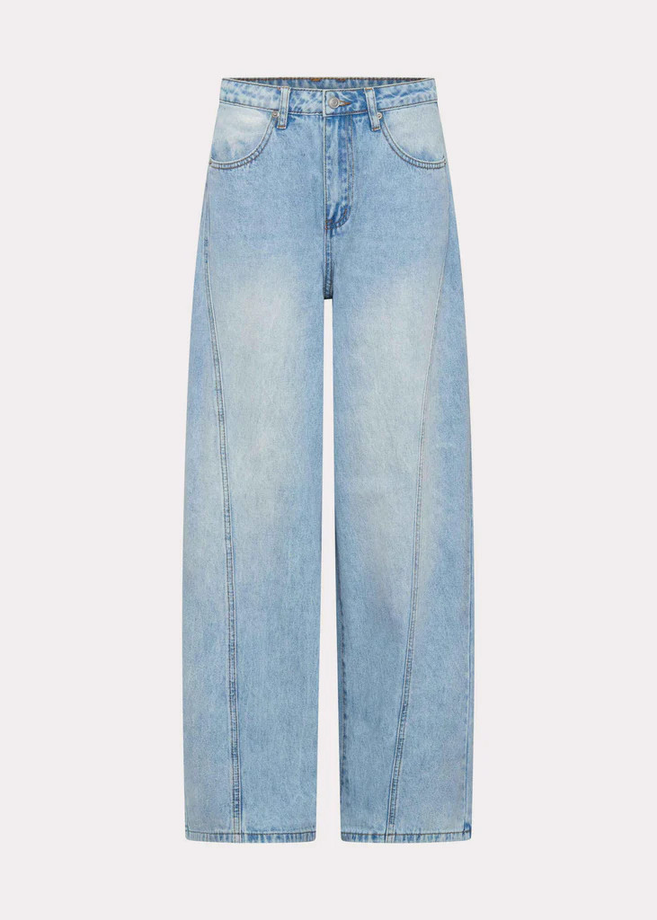 Timeless Wide Leg Jeans - Bleached Blue | Peppermayo (Global)