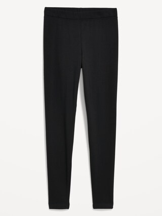 High-Waisted Fleece-Lined Ankle Leggings | Old Navy (US)