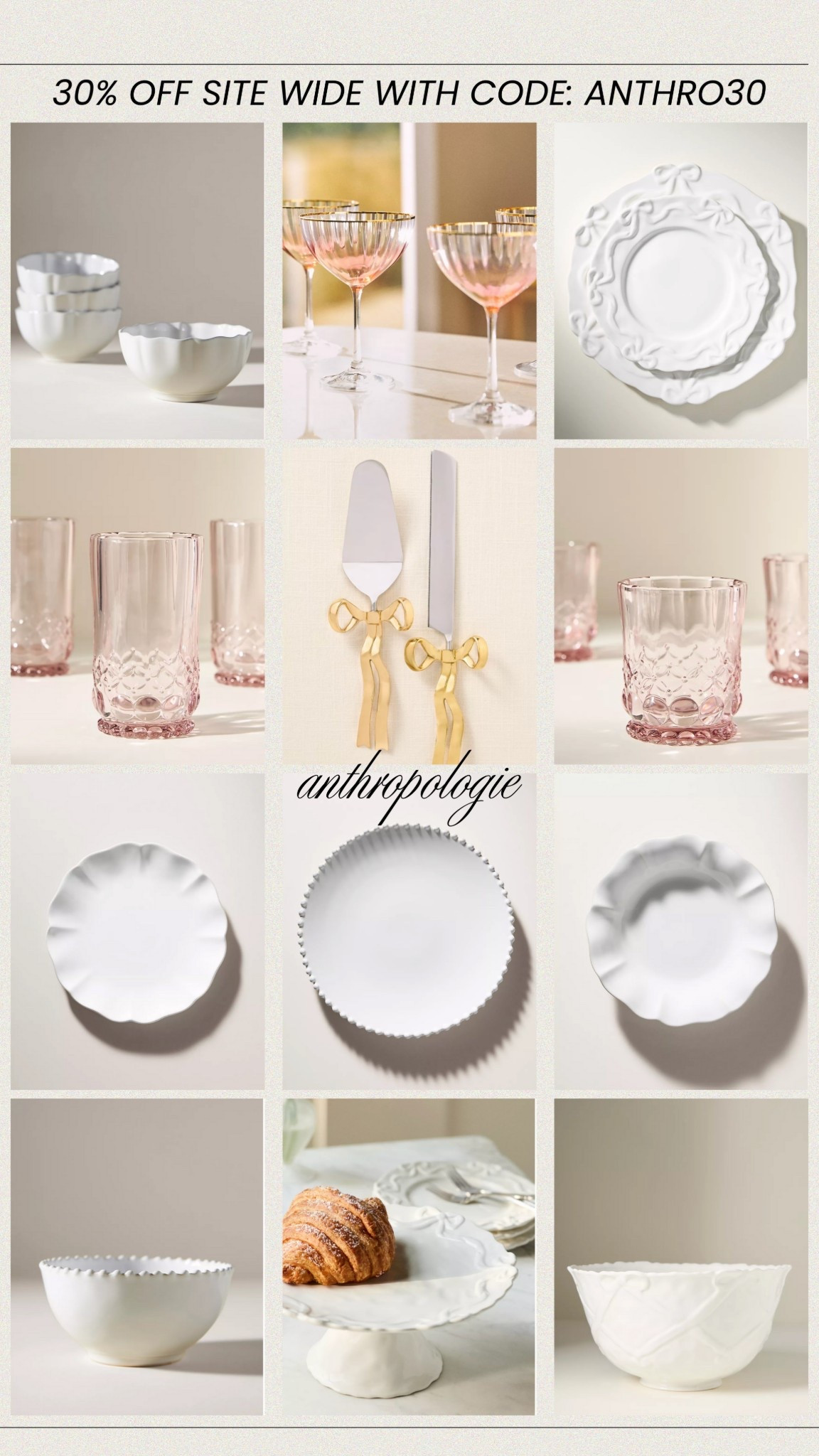 30% off site wide on Anthropologie 
use code: ANTHRO30

#home #kitchen #blackfriday #cyberweek #anthropologie #serveware


#LTKSaleAlert #LTKHome #LTKCyberWeek