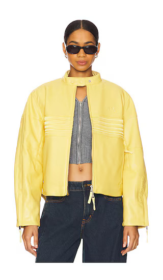The Racer Jacket in Butter | Revolve Clothing (Global)