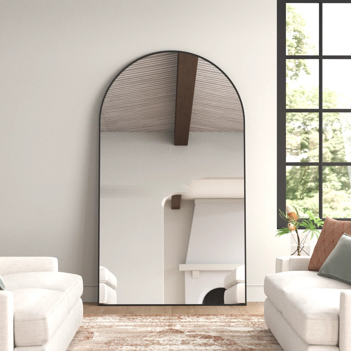 Kira Metal Flat Mirror | Joss & Main
