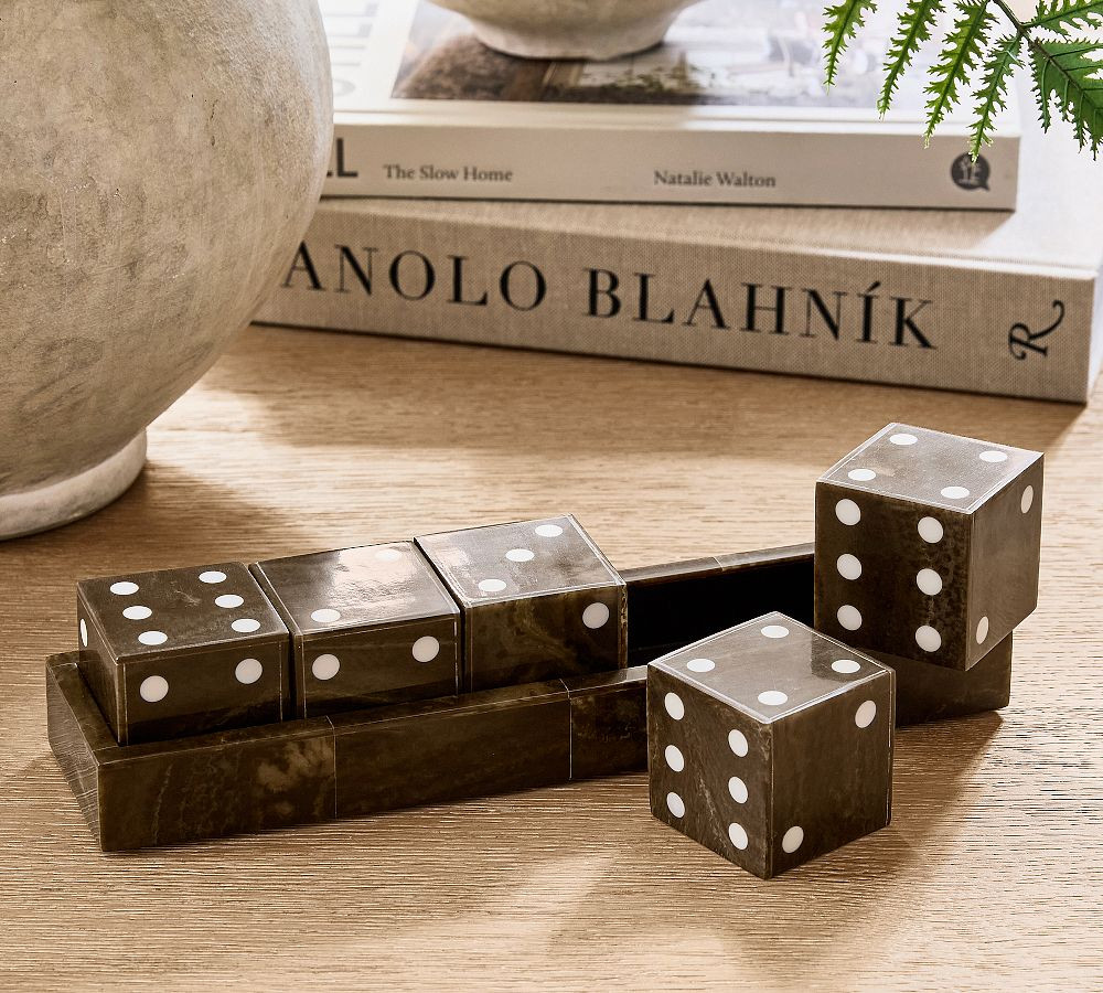 Horn Resin Dice Set | Pottery Barn (US)