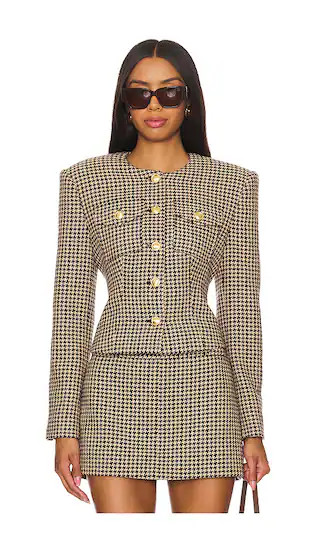 Jerry Jacket in Oxblood Multi | Revolve Clothing (Global)