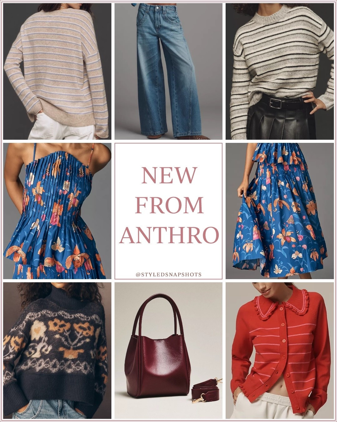 New in at Anthro! Don’t forget to check your accounts for your $50 e-code if you spent $200+ during the November promotion 