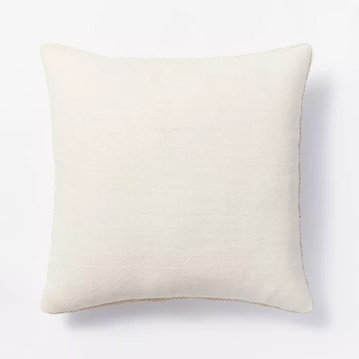 Cotton Velvet with Lace Trim Reversible Throw Pillow - Threshold™ designed with Studio McGee | Target