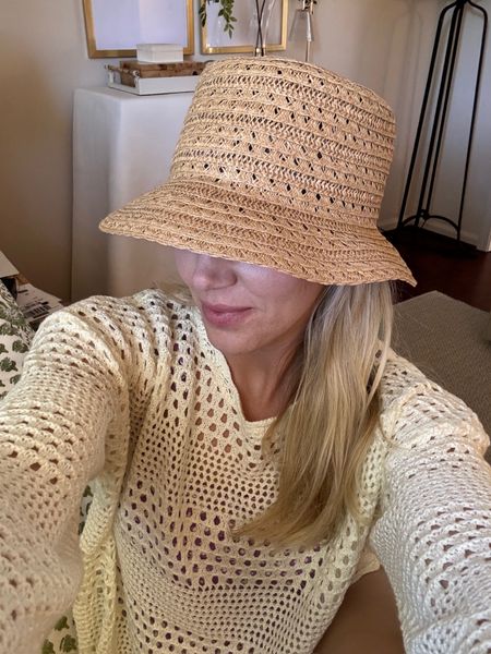 A Walmart find I’ll be wearing all summer long 😎 the cutest straw bucket hat under $15! 

#LTKStyleTip #LTKFindsUnder50 #LTKSeasonal