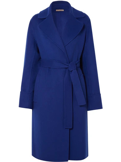 Bottega Veneta - Cashmere Coat - Cobalt blue | NET-A-PORTER (US)