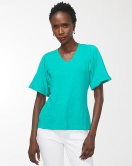 Flutter Sleeve Elbow Tee | Chico's