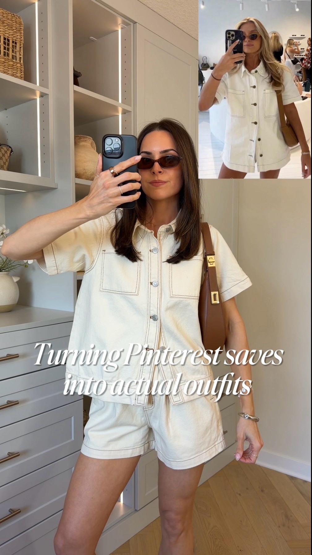 Recreating this Pinterest outfit with ALL Amazon finds 👏🏼 
Denim set: sized up 1 to a M
Sandals: true to size 

Elevated spring outfits / summer outfit / casual chic outfit ideas / elevated casual looks

#LTKootd #LTKgrwm #LTKSaleAlert