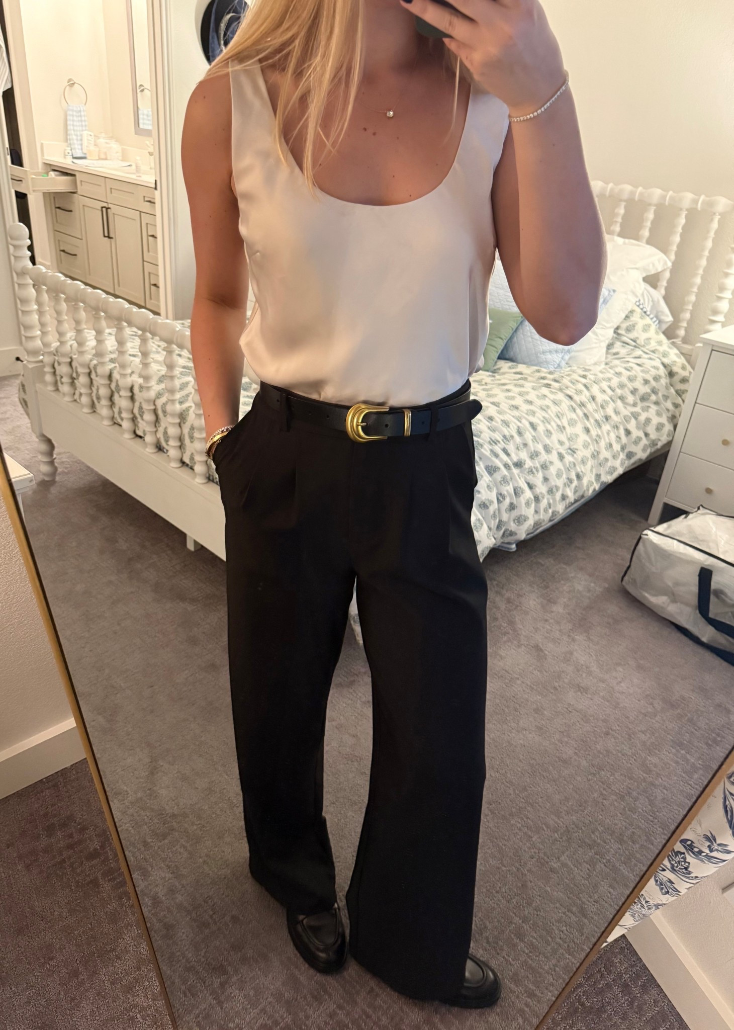 Happy Hour Look

Black belt
Gold belt
Black and gold belt
Thanksgiving outfit inspo
Thanksgiving look
Black trousers
Black pants
Princess Polly pants
High waisted pants
Women’s work clothes
Office outfit
Office style
Black loafers
Madewell loafers
Madewell shoes
Women’s loafers
Women’s work shoes
Fall outfit
Fall style
Drinks outfit
Dinner outfit
Chic outfit
Spring outfit
Spring style
Girls night outfit
Albee camisole cami nyc
Cami nyc
White tank
White tank
Cream tank
Party top
Fashionpass
Going out top
Date night top
Silk top
Silk tank
Satin top
Satin tank
Fall transition
Scoop neck tank
Basic tank
Fun top

#LTKWorkwear #LTKootd