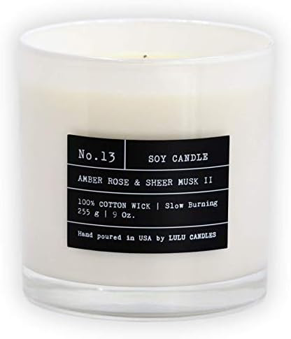 Lulu Candles | Amber, Rose & Sheer Musk II | Proudly Made in The USA | Highly Scented & Long Lasting | Amazon (US)